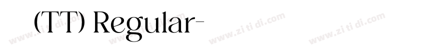 华文细黑(TT) Regular字体转换